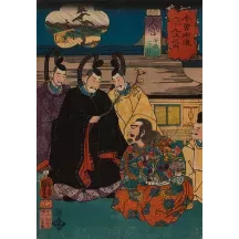 Papier Peint Panoramique Estampe 19e siècle Utagawa Kuniyoshi - Ōmiya