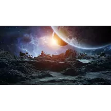 Papier Peint Panoramique Lune Univers