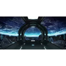 Papier Peint Panoramique Vaisseau Spatial