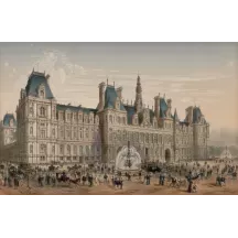 Papier Peint Panoramique Estampe - Paris Nouveau