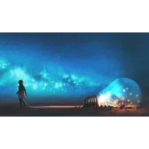 Papier peint Panoramique Ampoule Interstellaire