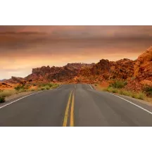 Papier Peint Panoramique Désert Route