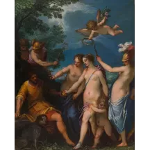 Papier Peint Panoramique Peinture 16e siècle Johann Rottenhammer - Le Jugement de Pâris