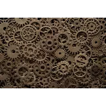 Papier Peint Panoramique Engrenages Steampunk 2