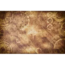 Papier Peint Panoramique Engrenages Steampunk