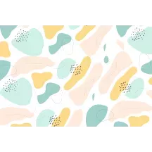 Papier Peint Panoramique Abstrait Formes Couleurs