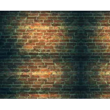 Papier peint Panoramique Briques Rouges Ombre