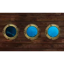 Papier Peint Panoramique Hublot Océan