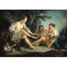 Papier Peint Panoramique Peinture 18e siècle François Boucher - Le Repos des nymphes au retour de la chasse