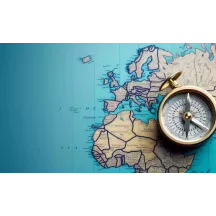 Papier Peint Panoramique Carte Boussole