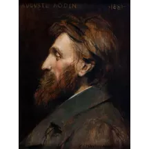 Papier Peint Panoramique Peinture 19e siècle François Flameng - Portrait d'Auguste Rodin