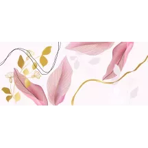 Papier Peint Panoramique Feuilles et Or