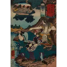 Papier Peint Panoramique Estampe 19e siècle Utagawa Kuniyoshi - Matsuida