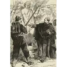 Papier Peint Panoramique Estampe - Incidents in the late war as dramatized in Berlin