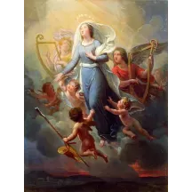 Papier Peint Panoramique Peinture 19e siècle Joseph-Ferdinand Lancernon - L'apothéose de sainte Geneviève