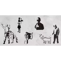 Papier Peint Panoramique Banksy Pêle-Mêle