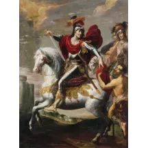 Papier Peint Panoramique Peinture 17e siècle Georges Lallemant - La Charité de Saint Martin