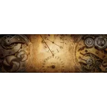 Papier Peint Panoramique Horloge Vintage