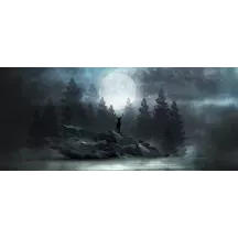 Papier Peint Panoramique Cerf Fôret