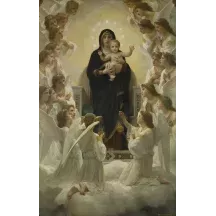Papier Peint Panoramique Peinture 19e siècle William Bouguereau - La Vierge aux anges