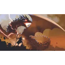 Papier Peint Panoramique Dragon 2