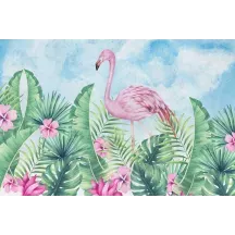 Papier Peint Panoramique Flamand Rose