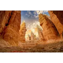 Papier Peint Panoramique Désert Roche