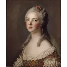 Papier Peint Panoramique Peinture 18e siècle Jean-Marc Nattier - Portrait de Marie-Adélaïde de France