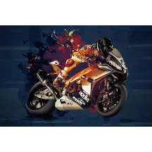 Papier Peint Panoramique Moto Piste Aprilia