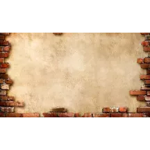 Papier peint Panoramique Briques Parchemin