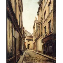Papier Peint Panoramique Peinture 19e siècle Emmanuel Lansyer - La Rue Sauval
