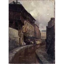 Papier Peint Panoramique Peinture 20e siècle Germain Eugène Bonneton - La Brièvre
