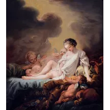 Papier Peint Panoramique Peinture 18e siècle François Boucher - Danaé recevant la pluie d'or