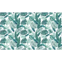 Papier Peint Panoramique Feuilles Tropical