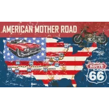 Papier Peint Panoramique Route 66 Vintage