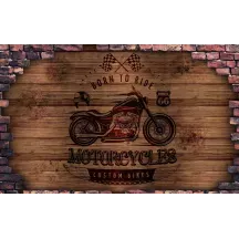 Papier Peint Panoramique Vintage Moto 2