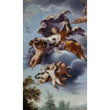 Papier Peint Panoramique Peinture 18e siècle - Le Triomphe de Flore