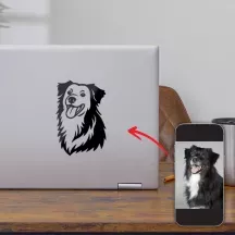 Sticker découpe personnalisé - animal, chat, chien