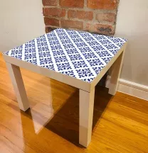 Sticker Table IKEA LACK Carrelage mosaïque 2