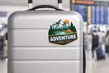 Sticker personnalisé pour valise