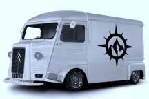 Sticker Boussole Montagne