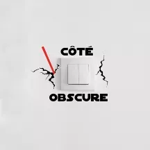 Sticker interrupteur Côté obscure