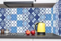 Sticker Carreaux de Ciment bleus