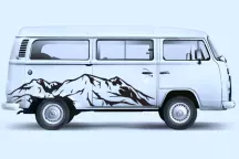 Sticker Van Life Montagne
