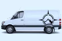 Sticker Boussole Montagne 2