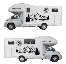 Stickers Camping Car Kit montagne
