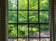 Affiche personnalisée Trompe l'Oeil Foret Fenêtre 2