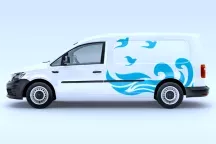 Sticker Van Life Vague