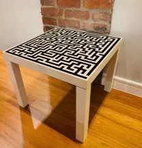 Sticker Table IKEA LACK Labyrinthe