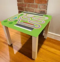 Sticker Table IKEA LACK Circuit automobile enfant 2